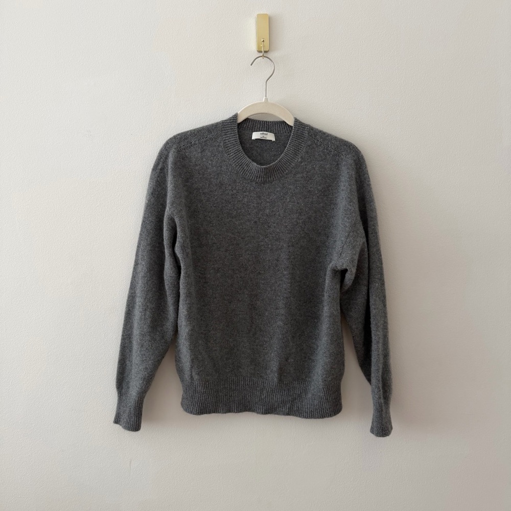 Aritzia Wilfred Cashmere/Wool Sweater in Charcoal (XS)